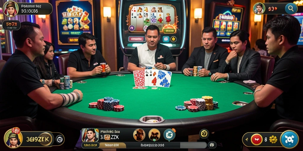 Tampilan gameplay poker yang menarik dari aplikasi 369ZK.