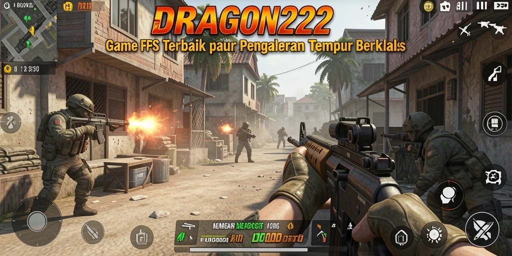 Screenshot permainan <strong>DRAGON222</strong> menampilkan aksi tembak-menembak yang mendebarkan.