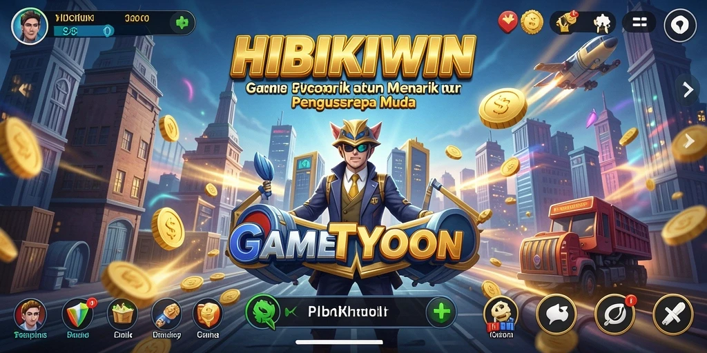 Tangkapan layar gameplay <strong>HIBIKIWIN</strong> menampilkan manajemen bisnis yang mendebarkan.