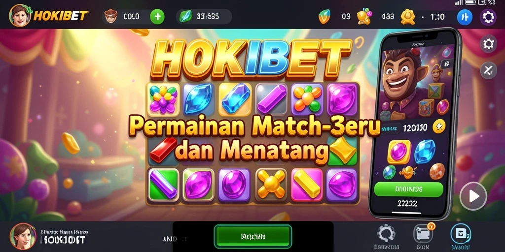 Gameplay HOKIBET yang menarik dalam kategori Match-3.