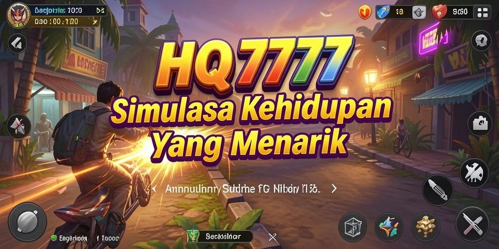 Tampilan gameplay HQ777 yang menarik dalam simulasi kehidupan.