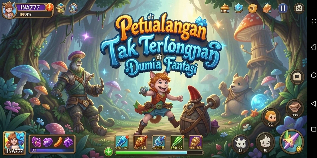 Screenshot utama INA777 menampilkan aksi seru dalam petualangan yang menantang.