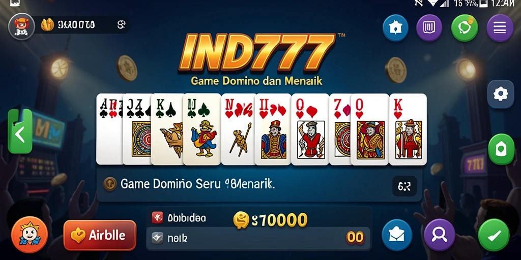 Tampilan gameplay Domino yang seru dan interaktif.