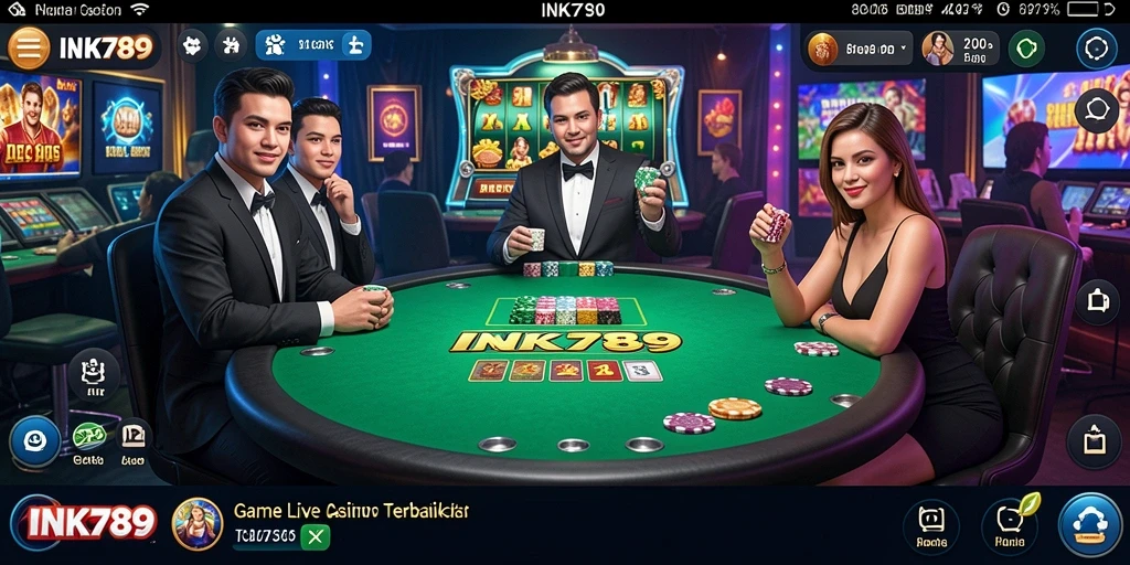 Tampilan gameplay Live Casino yang menarik dan mendebarkan.