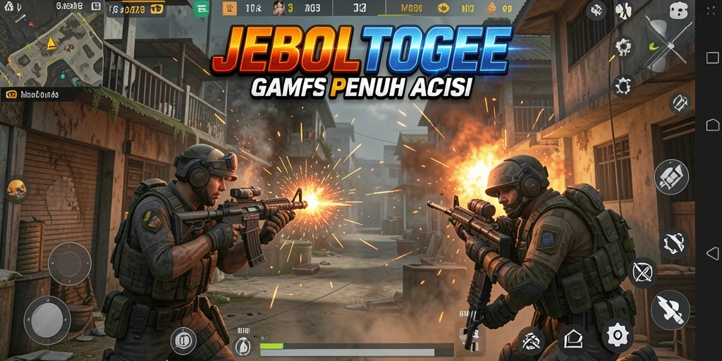 Tampilan gameplay seru dalam JEBOLTOGEL yang penuh aksi.