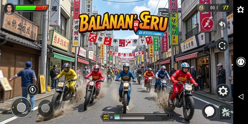 Gameplay balapan mendebarkan di <strong>JEPANG77</strong>, dengan mobil yang cepat dan trek menantang.