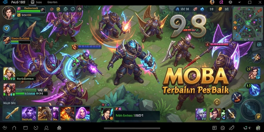 Tampilan gameplay seru dari PAUS188 di arena MOBA.