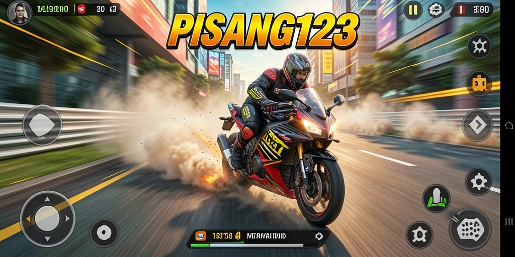 Tampilan balapan seru di PISANG123 yang menantang.