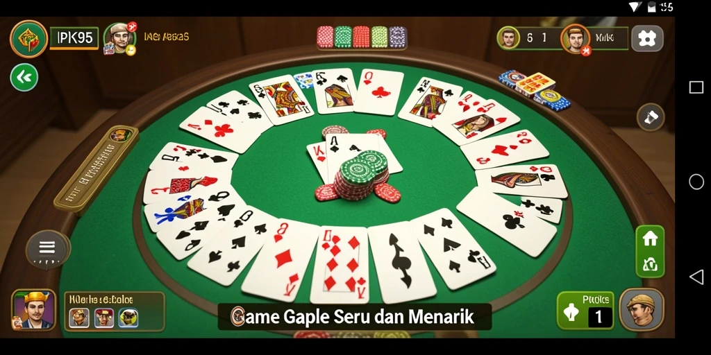 Tampilan screenshot PK95 menampilkan pengalaman bermain Gaple yang seru.